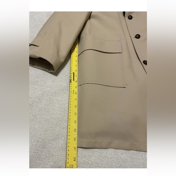 Vintage 70’s Sherpa Collar Tan Retro Coat - Men’s 42L - J.C. Penny Groovy - Picture 7 of 16